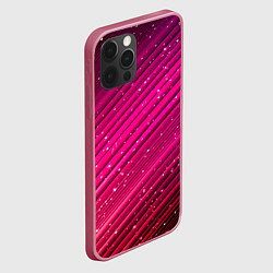 Чехол для iPhone 12 Pro Cosmic Radiance, цвет: 3D-малиновый — фото 2
