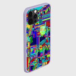 Чехол для iPhone 12 Pro Vanguard fractal pattern, цвет: 3D-светло-сиреневый — фото 2