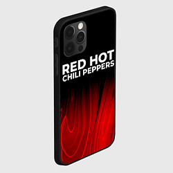 Чехол для iPhone 12 Pro Red Hot Chili Peppers red plasma, цвет: 3D-черный — фото 2