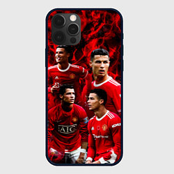 Чехол для iPhone 12 Pro Криштиану Роналду Манчестер Юнайтед, цвет: 3D-черный