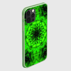 Чехол для iPhone 12 Pro Abstract Flower, цвет: 3D-салатовый — фото 2