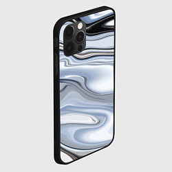 Чехол для iPhone 12 Pro Серебристая поверхность воды, цвет: 3D-черный — фото 2