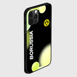 Чехол для iPhone 12 Pro Боруссия Абстракция, цвет: 3D-черный — фото 2