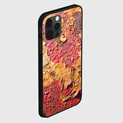 Чехол для iPhone 12 Pro Фактура ржавого железа, цвет: 3D-черный — фото 2