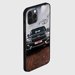 Чехол для iPhone 12 Pro Toyota Land Cruiser in the mountains, цвет: 3D-черный — фото 2
