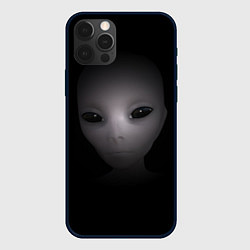 Чехол для iPhone 12 Pro Взгляд пришельца, цвет: 3D-черный
