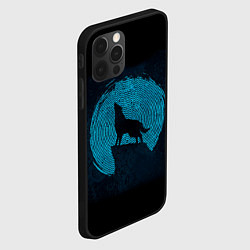 Чехол для iPhone 12 Pro Силуэт волка, цвет: 3D-черный — фото 2