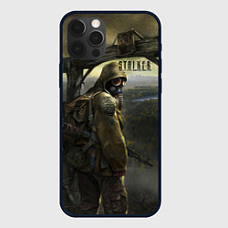 Чехол для iPhone 12 Pro STALKER Тень Чернобыля Постер, цвет: 3D-черный