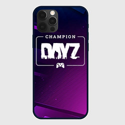 Чехол для iPhone 12 Pro DayZ gaming champion: рамка с лого и джойстиком на, цвет: 3D-черный