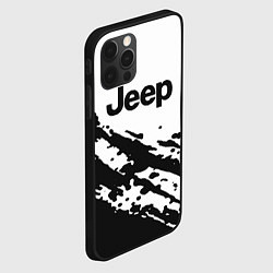 Чехол для iPhone 12 Pro Jeep - textura, цвет: 3D-черный — фото 2