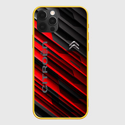 Чехол для iPhone 12 Pro Citroёn - sport, цвет: 3D-желтый