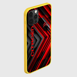 Чехол для iPhone 12 Pro Citroёn - спорт, цвет: 3D-желтый — фото 2