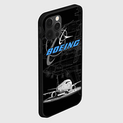 Чехол для iPhone 12 Pro Boeing 737, цвет: 3D-черный — фото 2