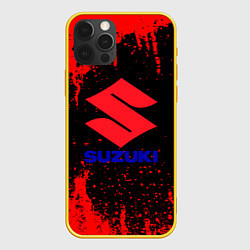 Чехол для iPhone 12 Pro Suzuki - краска, цвет: 3D-желтый