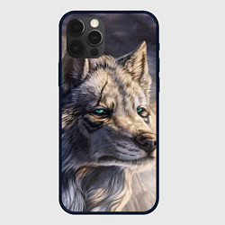 Чехол для iPhone 12 Pro Старый мудрый волк, цвет: 3D-черный