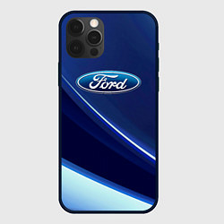Чехол для iPhone 12 Pro Ford - абстракция, цвет: 3D-черный