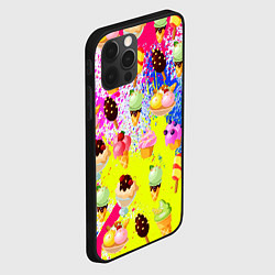 Чехол для iPhone 12 Pro Вкусные Мороженки, цвет: 3D-черный — фото 2