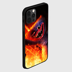 Чехол для iPhone 12 Pro Хагги Вагги в огне, цвет: 3D-черный — фото 2