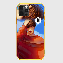 Чехол для iPhone 12 Pro BTS Love Yourself Sky, цвет: 3D-желтый