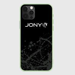 Чехол для iPhone 12 Pro Jony - краска, цвет: 3D-салатовый