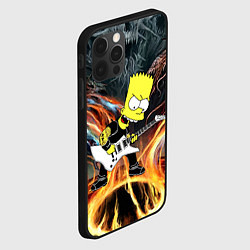 Чехол для iPhone 12 Pro Барт Симпсон - соло на гитаре, цвет: 3D-черный — фото 2