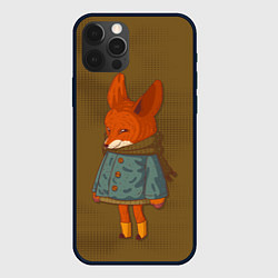 Чехол для iPhone 12 Pro Лисичка милашка, цвет: 3D-черный