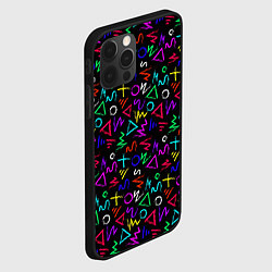Чехол для iPhone 12 Pro League Of Legends: Arcane neon logo, цвет: 3D-черный — фото 2
