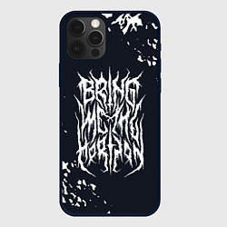 Чехол для iPhone 12 Pro Bring Me the Horizon краска, цвет: 3D-черный