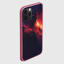 Чехол для iPhone 12 Pro Красивая космическая туманность, цвет: 3D-малиновый — фото 2