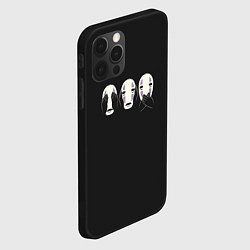 Чехол для iPhone 12 Pro Каонаси-Безликий, цвет: 3D-черный — фото 2