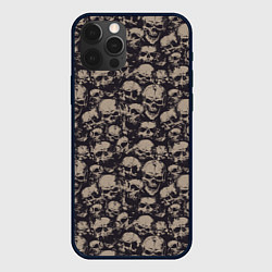 Чехол iPhone 12 Pro Череп и брызги