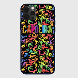 Чехол для iPhone 12 Pro Capoeira colorful mens, цвет: 3D-черный