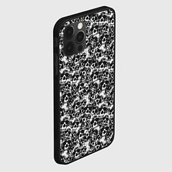 Чехол для iPhone 12 Pro Череп без зубов, цвет: 3D-черный — фото 2