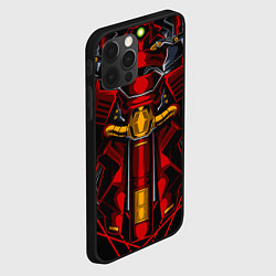 Чехол для iPhone 12 Pro Костюм железного красного робота, цвет: 3D-черный — фото 2