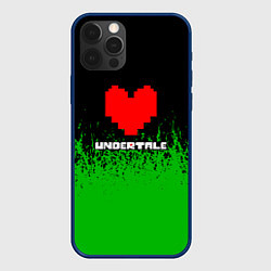 Чехол для iPhone 12 Pro Undertale - зеленая трава, цвет: 3D-тёмно-синий