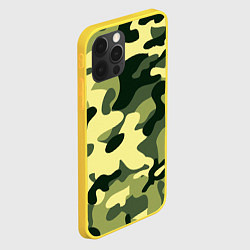 Чехол для iPhone 12 Pro Камуфляж милитари, цвет: 3D-желтый — фото 2