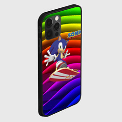 Чехол для iPhone 12 Pro Sonic - hedgehog - skateboarding - bands, цвет: 3D-черный — фото 2