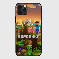 Чехол для iPhone 12 Pro Вероника Minecraft, цвет: 3D-черный