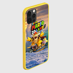 Чехол для iPhone 12 Pro Принцесса Персик на корабле Боузера - Super Mario, цвет: 3D-желтый — фото 2