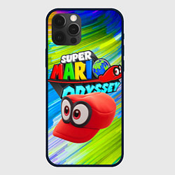 Чехол для iPhone 12 Pro Super Mario Odyssey - Nintendo - Бейсболка, цвет: 3D-черный