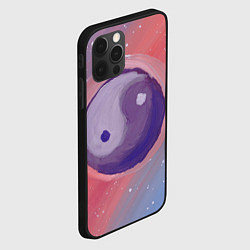 Чехол для iPhone 12 Pro Планета Инь-Янь, цвет: 3D-черный — фото 2