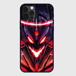 Чехол для iPhone 12 Pro Evangelion: Eva 01, цвет: 3D-черный