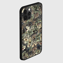 Чехол для iPhone 12 Pro Мануловый камуфляж, цвет: 3D-черный — фото 2
