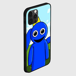 Чехол для iPhone 12 Pro Blue: Rainbow Friends, цвет: 3D-черный — фото 2