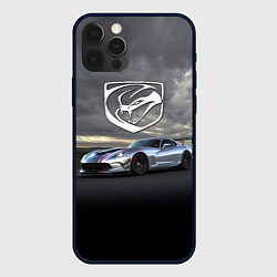 Чехол для iPhone 12 Pro Dodge Viper ACR - 645 лошадок - трековые гонки, цвет: 3D-черный