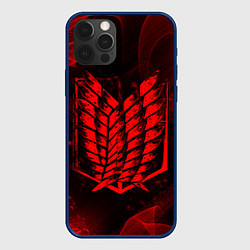 Чехол для iPhone 12 Pro Развед корпус - Красный - АТ, цвет: 3D-тёмно-синий