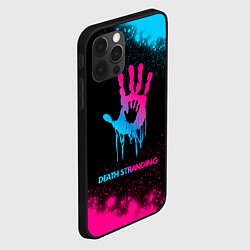 Чехол для iPhone 12 Pro Death Stranding - neon gradient, цвет: 3D-черный — фото 2