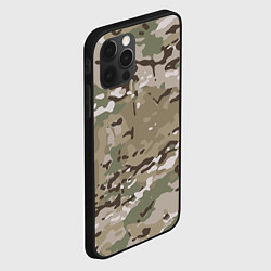 Чехол для iPhone 12 Pro Камуфляж Multicam, цвет: 3D-черный — фото 2