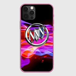 Чехол для iPhone 12 Pro Buick - emblem - element, цвет: 3D-малиновый
