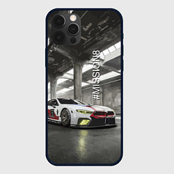 Чехол для iPhone 12 Pro BMW M8 - Mission 8, цвет: 3D-черный